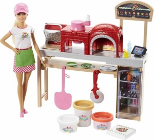 Barbie バービーピザシェフ人形とプレイセット