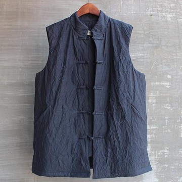 男冬季中式立領盤扣復古羽絨服