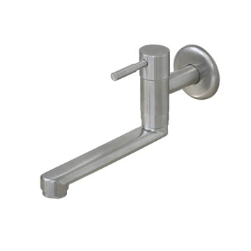 特力屋無鉛不鏽鋼壁式自由栓 廚房壁式水龍頭