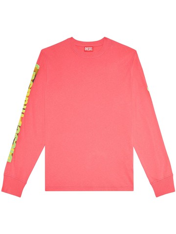 Diesel - World Wide Dance long-sleeve t-shirt - men - Cotton - M - Pink