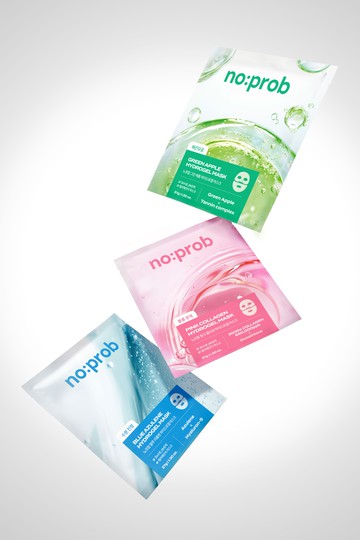 NoProb Green Apple Hydrogel Mask Sheet 1ea