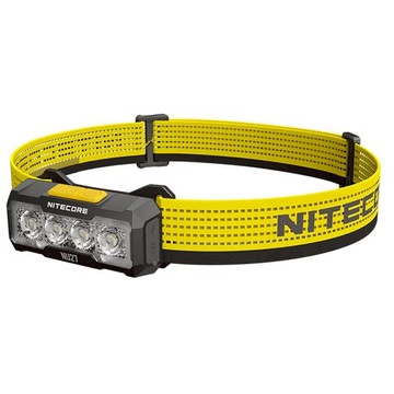 NITECORE 奈特科爾 NU27 超輕量三色溫戶外頭燈  MCT UHE LEDs  600流明  56克  黑色  1個