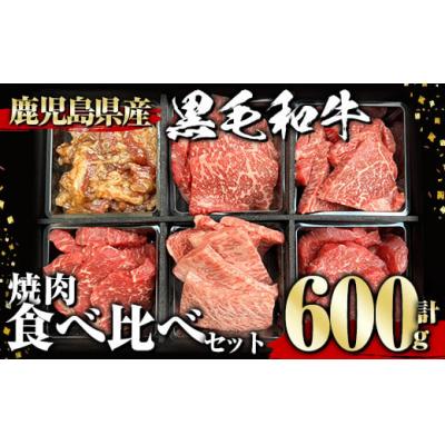 ふるさと納税 曽於市 黒毛和牛焼肉食べ比べセット600g