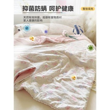 ins夏季皺皺紗夏涼被2026新款兒童空調被學生單雙人可機洗薄被子
