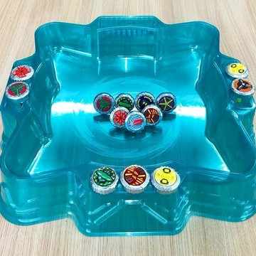 【台灣出貨】新大號加厚通用版陀螺競技場 戰鬥對戰陀螺圓盤雙人中號4-5代托盤戰鬥盤 戰鬥技能 競技陀 爆旋戰鬥盤 加速