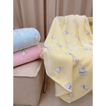 “戴圍巾的小熊”柔軟蓋毯秋冬宿舍蓋毯小毛毯 女生宿舍小被子