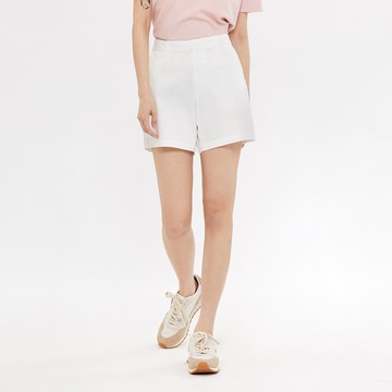 Hang Ten- 經典斜紋布開扣短褲-女(白色)