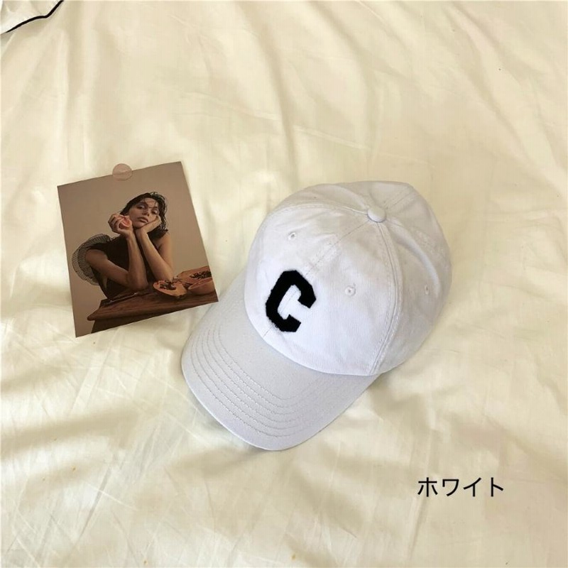 C ロゴキャップ CAP ワッペン 帽子 レディース おしゃれ 女性