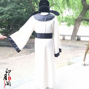 唐朝男士古裝李白古裝男士長袍年會演出服男古裝公子服少爺古裝