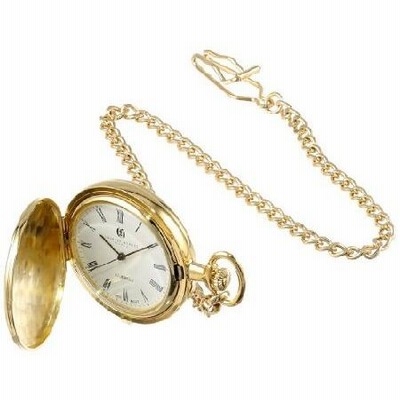 Charles-Hubert- Paris 3840 Gold-Plated Mechanical Pocket Watch with Roman Numerals and Plated Combination＿並行輸入