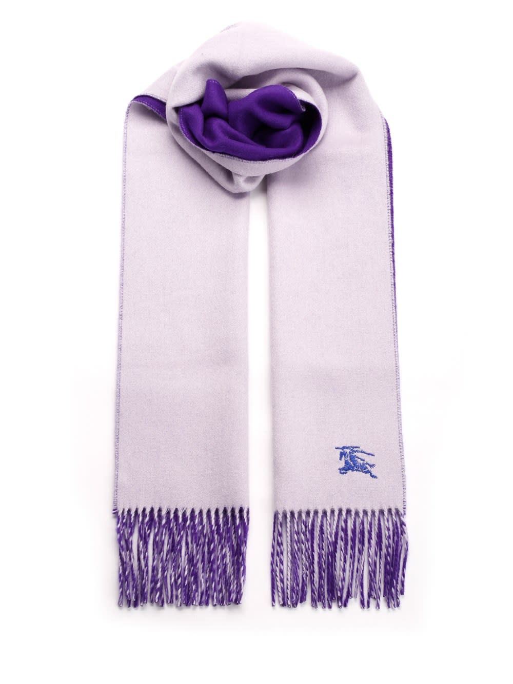 Burberry Purple Cashmere Scarf