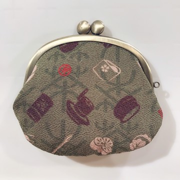 【和夢兔】京都宇治中型口金包-茶器(綠)