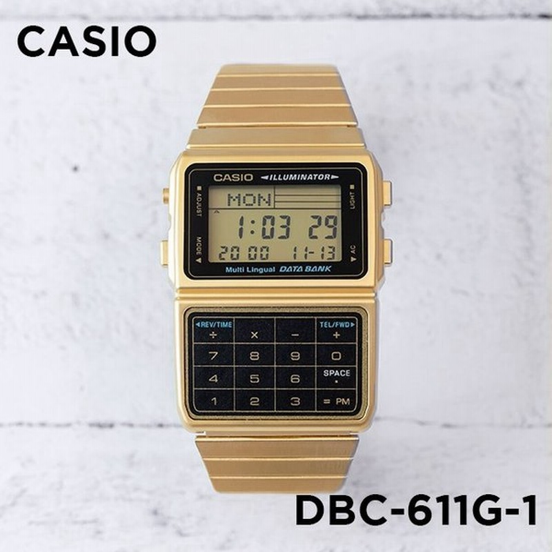 10年保証 Casio Data Bank カシオ データバンク Dbc 611g 1 腕時計 時計 ブランド メンズ レディース キッズ 子供 男の子 女の子 デジタル 日付 カレンダーゴ 通販 Lineポイント最大0 5 Get Lineショッピング