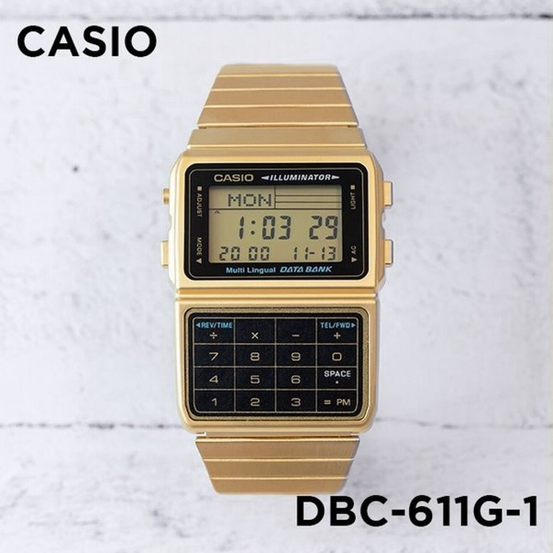 10年保証 Casio Data Bank カシオ データバンク Dbc 611g 1 腕時計 時計 ブランド メンズ レディース キッズ 子供 男の子 女の子 デジタル 日付 カレンダーゴ 通販 Lineポイント最大0 5 Get Lineショッピング