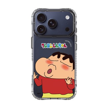 【正版授權】蠟筆小新親一個抗黃防摔MagSafe iPhone手機殼