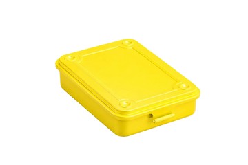 TOYO 方型鋼製單層收納盒T-152-亮黃