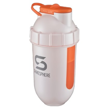 SHAKESPHERE 視窗款膠囊雪克杯  珍珠白色 + 灰色Logo + 橙色  700ml  1個
