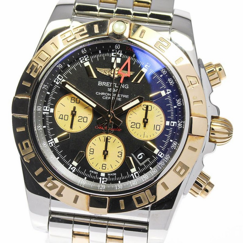 ☆良品☆箱・保証書付き【BREITLING】ブライトリング クロノマット44 GMT CB0420 自動巻き メンズ_691707 |  LINEショッピング