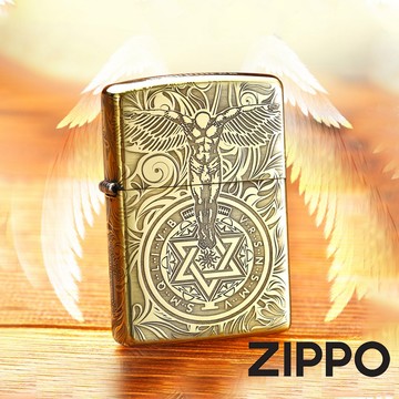 ZIPPO官方旗艦店 正品防風打火機 Z-055 五面精雕守護天使黃銅打火機 美國製煤油打火機 紀念日禮物 送禮推薦