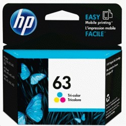 HP F6U61AA NO63  Tri-color Original Ink Cartridge三色墨水匣