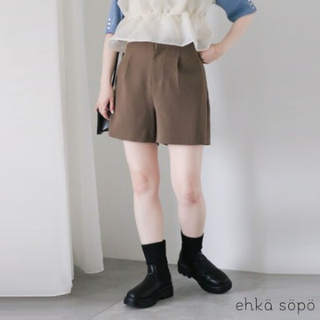 ehka sopo  高腰雙口袋造型打褶短褲