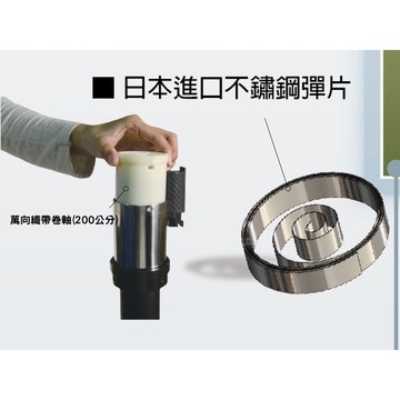 二米萬向捲帶軸組-圍欄配件