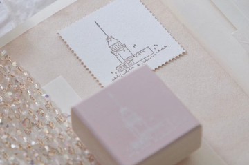 少女塔 木質印章 土耳其 伊斯坦布爾映像