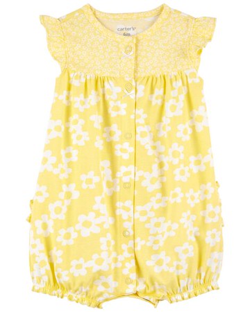 Baby Yellow Floral Romper