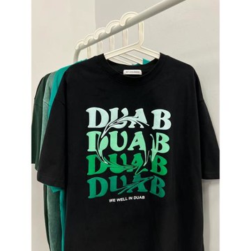 海外訂單外貿原單正品~純棉短袖美式復古t恤夏男女秀禾服上衣黑色