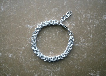 純銀三角跳圈手鍊