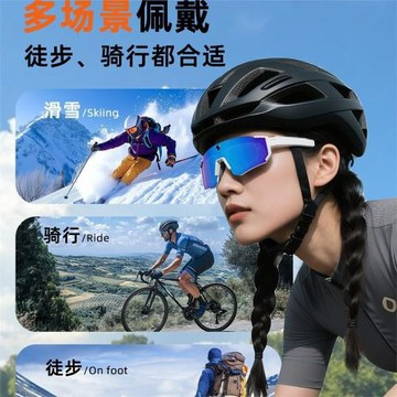 跨境歐美運動款戶外騎行Ai智能眼鏡偏光太陽鏡800W攝像頭拍照錄像