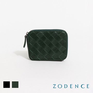 ZODENCE CRAFTZEAL進口真皮中性編織卡片零錢包-多色
