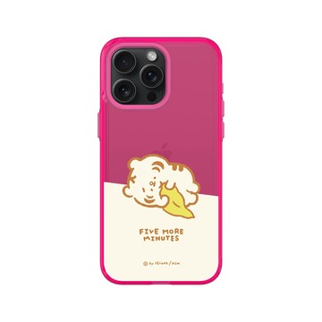 iPhone 15 Pro Max Clear 粉漾桃 - XIAO LAO FU 小勞撫 - 再睡五分鐘