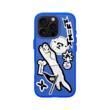 iPhone 16 Pro Clear 激光藍 - Abei - Mask Fam貼紙大集合