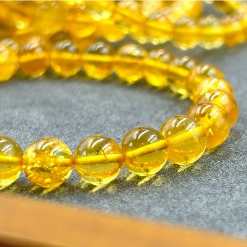 【療手作】金珀 6A爆花金珀手串 天然琥珀 花珀 琥珀手串