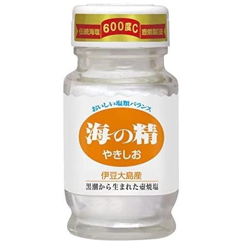 海の精 国産塩 伊豆大島産 やきしお 食卓ビン 1ケース (60g × 30)