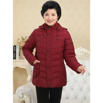 新款女士羽絨服加厚中年婦女大碼中老年輕便羽絨遮肚顯瘦奶奶冬裝