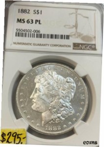 アンティークコイン コイン 金貨 銀貨 Morgan Silver Dollar MS PL NGC