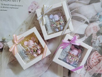 幸福抱花熊 皇冠抱花熊擴香石 出風口夾 禮盒 活動禮 婚禮小物 禮