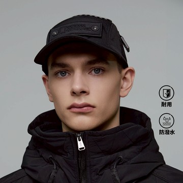 機能露營棒球帽 - 黑色