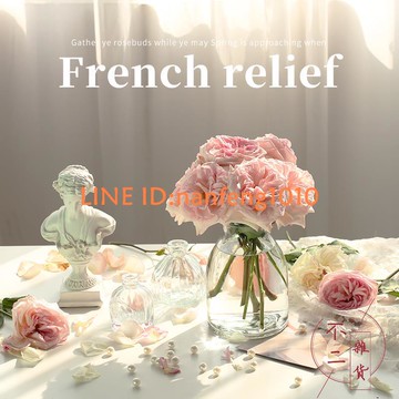 北歐簡約花瓶歐美式田園透明玻璃水培養干鮮花束插大口徑【不二雜貨】