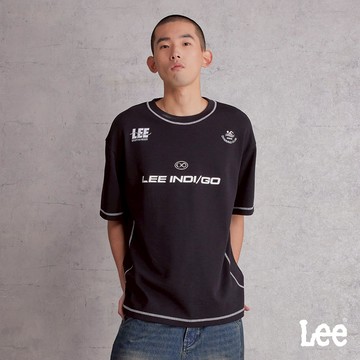 Lee IndiGO寬鬆短T 男 黑色 LB502008K11