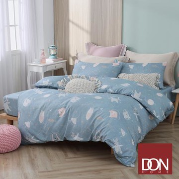 DON 雙人吸濕排汗天絲兩用被床包四件組-宇宙世界