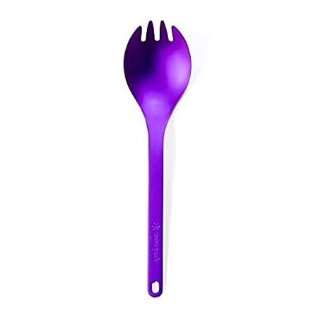 Snow Peak Titanium Spork, Anodized Purple＿並行輸入品