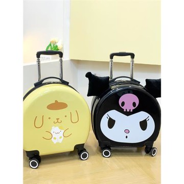 原創布丁狗行李箱可愛小惡魔旅行箱萬向輪手提登機箱可坐行李拖箱