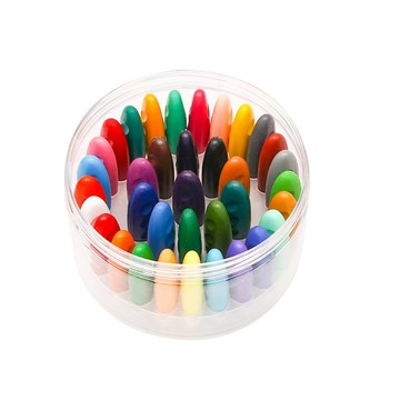 【W先生】花生蠟筆 無毒蠟筆 長6公分 18色 36色 彩色蠟筆 水洗蠟筆 幼兒畫畫 兒童畫畫 不沾手蠟筆 不髒手蠟筆