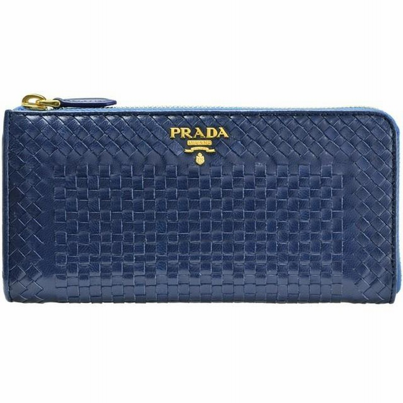 お歳暮 PRADA プラダ 長財布 長財布 L字ファスナー ファッション小物