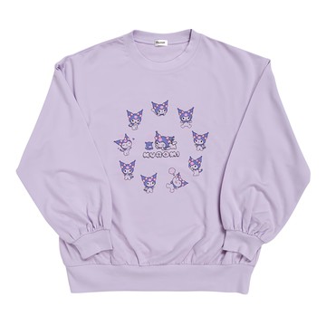 SANRIO 三麗鷗長袖休閒上衣-酷洛米-姿勢  M~L  紫色  1個