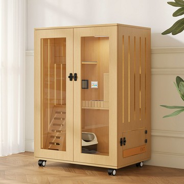 免運 開立發票  貓別墅貓籠子家用全景貓柜木質貓屋貓舍室內貓窩豪華貓房子封閉式