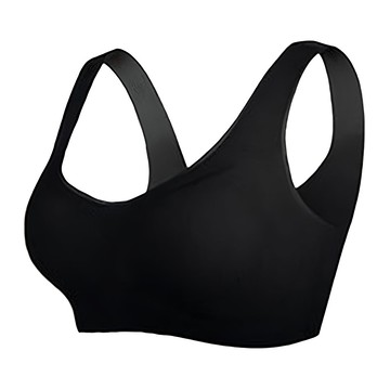 bebehome 超舒服冰絲無痕無鋼圈內衣  XL  黑色